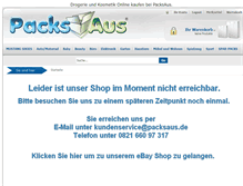 Tablet Screenshot of packsaus.de